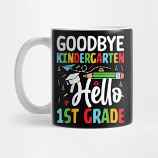 Kids Goodbye Kindergarten Hello 1St Grade Graduation Boys Girls Mug